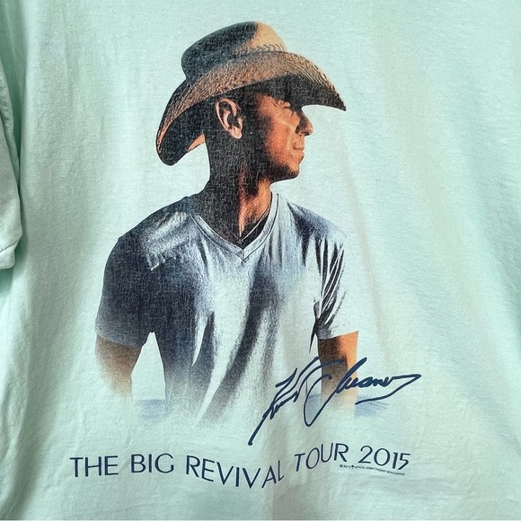 KENNY CHESNEY 2015 – Graphic Concert Tour Shirt – SZ L - Picture 2 of 9